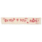Enter If You Dare! Fabric Banner