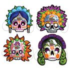 Paper-Stock Day-of-the-Dead Masks