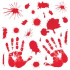 Bloody Handprint Clings
