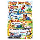 Fire Safety Poster "Stop-Drop-Roll!"