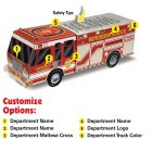 Custom Printed Paper-Stock Pop-Up Rescue Fire Truck