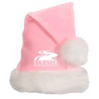 Light Pink Santa Hats w/ White Plush Trim