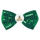 Glitz 'N Gleam Bow Tie, 3"h x 6.5"w - St. Patrick's