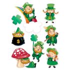 Leprechaun/Shamrock Stickers