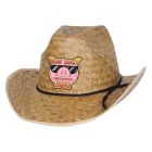 Hi-Crown Western Hat w/ Shoelace Band