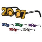 Year-Dated Glittered Plastic Eyeglasses