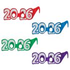 Pkgd "2026" Glittered Foil Eyeglasses