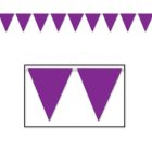 Purple Pennant Banner