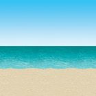 Ocean & Beach Backdrop