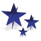 3-D Foil Star Centerpieces