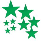 Pkgd Foil Star Cutouts