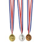 Gold, Silver & Bronze Medals w/Ribbon