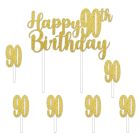 Happy "90th" Birthday Cake Topper