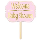 Foil Welcome ToThe Baby Shower Yard Sign