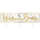 Plastic Jumbo Welcome Baby Yard Sign