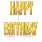 Plas Jumbo Happy Birthday Yard Sign Set