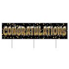 Plastic Jumbo Congratulations Yard Sign