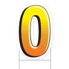 Plastic "0" Yard Sign