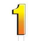 Plastic "1" Yard Sign