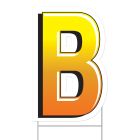 Plastic "B" Yard Sign