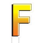 Plastic "F" Yard Sign