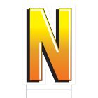 Plastic "N" Yard Sign