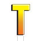 Plastic "T" Yard Sign