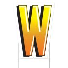 Plastic "W" Yard Sign
