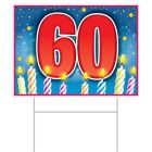 Plastic "60" Birthday Yard Sign