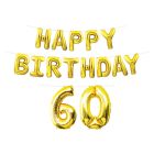 Happy Birthday "60" Balloon Streamer