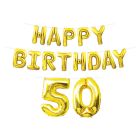 Happy Birthday "50" Balloon Streamer