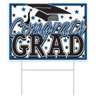 Plastic Congrats Grad Yard Sign