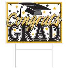 Plastic Congrats Grad Yard Sign