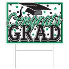 Plastic Congrats Grad Yard Sign