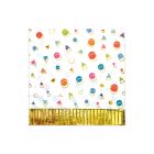 Happy Birthday Fringed Luncheon Napkins