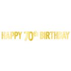 Foil Happy "70th" Birthday Streamer