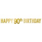 Foil Happy "90th" Birthday Streamer