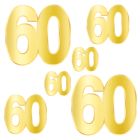 Foil "60" Birthday Cutouts