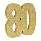 3-D Glittered "80" Centerpiece
