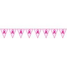 Pink Ribbon Pennant Banner
