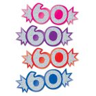 60 Mini Glittered Foil Cutouts