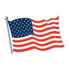 American Flag Cutout
