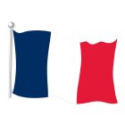 French Flag Cutout