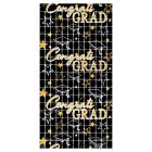 Congrats Grad Metallic Square Curtain