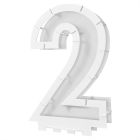 Balloon Mosaic Number "2" Frame