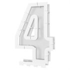 Balloon Mosaic Number "4" Frame