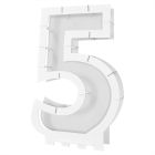 Balloon Mosaic Number "5" Frame