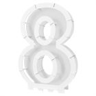 Balloon Mosaic Number "8" Frame