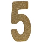 3-D Glittered "5" Centerpiece