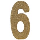 3-D Glittered "6" Centerpiece